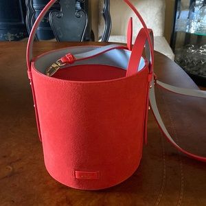 Spartina 449 Ferry Suede Bucket Bag Rose NWT